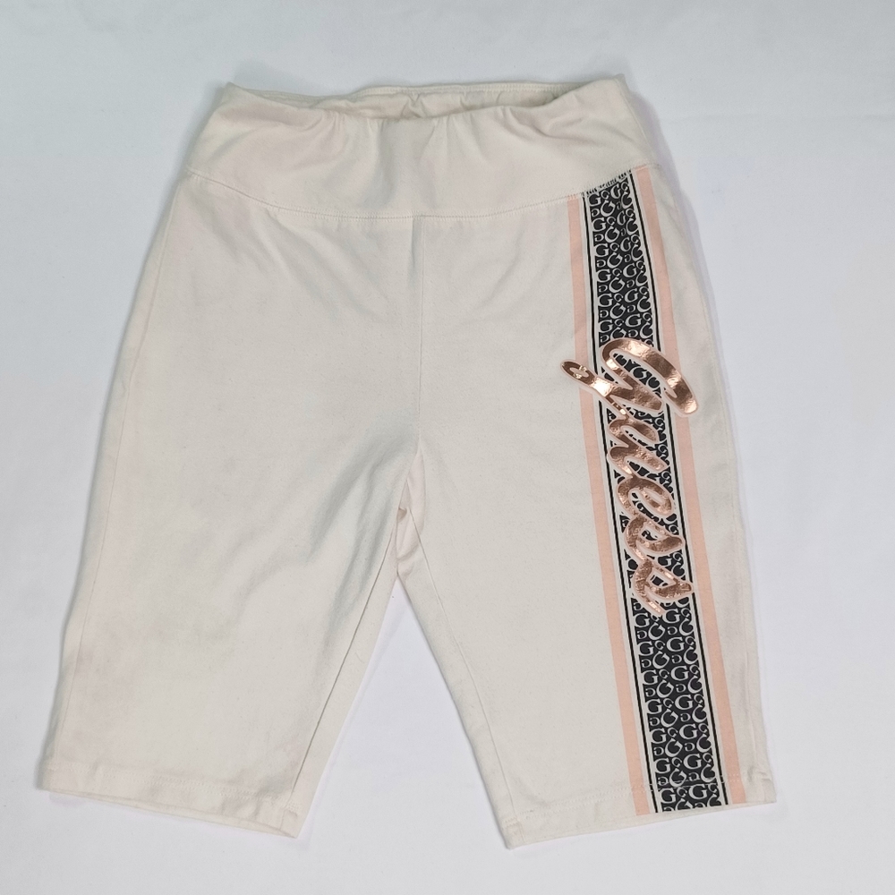 Guess Kid's Bermuda Graphic Cream Multicolored Shorts Big Girl's Size Large (14) - Picture 1 of 7